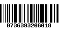 Código de Barras 0736393206018