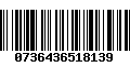 Código de Barras 0736436518139