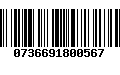 Código de Barras 0736691800567