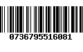 Código de Barras 0736795516081