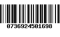 Código de Barras 0736924501698
