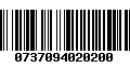 Código de Barras 0737094020200