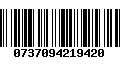 Código de Barras 0737094219420