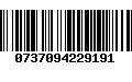 Código de Barras 0737094229191