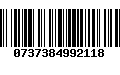 Código de Barras 0737384992118