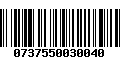 Código de Barras 0737550030040