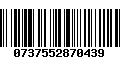 Código de Barras 0737552870439