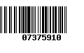 Código de Barras 07375910