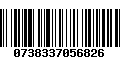 Código de Barras 0738337056826