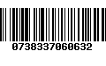 Código de Barras 0738337060632