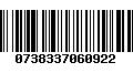 Código de Barras 0738337060922