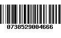 Código de Barras 0738529004666