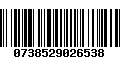 Código de Barras 0738529026538