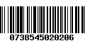 Código de Barras 0738545020206