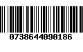 Código de Barras 0738644090186