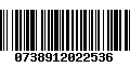 Código de Barras 0738912022536
