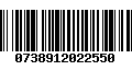 Código de Barras 0738912022550