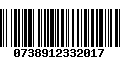 Código de Barras 0738912332017