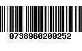 Código de Barras 0738960200252