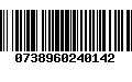 Código de Barras 0738960240142