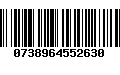 Código de Barras 0738964552630