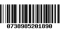 Código de Barras 0738985201890