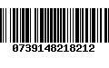 Código de Barras 0739148218212