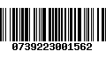 Código de Barras 0739223001562