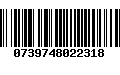 Código de Barras 0739748022318