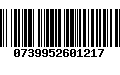 Código de Barras 0739952601217