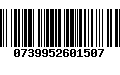 Código de Barras 0739952601507