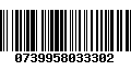 Código de Barras 0739958033302