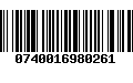 Código de Barras 0740016980261