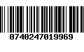 Código de Barras 0740247019969