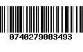 Código de Barras 0740279003493