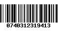 Código de Barras 0740312319413