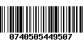 Código de Barras 0740505449507