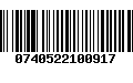 Código de Barras 0740522100917