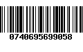 Código de Barras 0740695699058