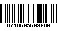 Código de Barras 0740695699980