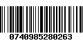 Código de Barras 0740985280263