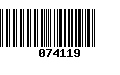 Código de Barras 074119