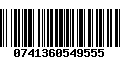 Código de Barras 0741360549555