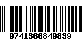 Código de Barras 0741360849839