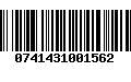 Código de Barras 0741431001562