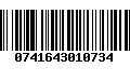 Código de Barras 0741643010734