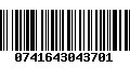Código de Barras 0741643043701