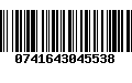 Código de Barras 0741643045538
