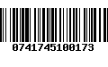 Código de Barras 0741745100173