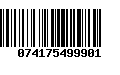 Código de Barras 074175499901